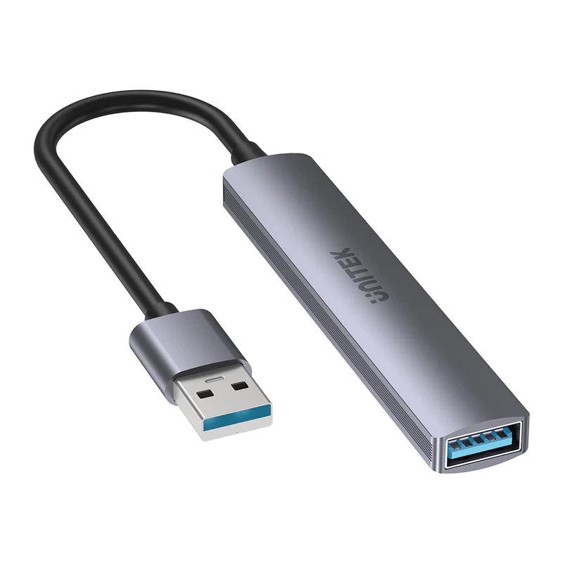 UNITEK uHUB 4-in-1 USB-A Hub محور USB متعدد المنافذ عالي السرعة يصل إلى 5 جيجابت في الثانية