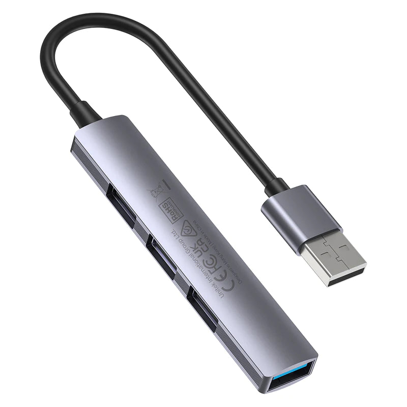UNITEK uHUB 4-in-1 USB-A Hub محور USB متعدد المنافذ عالي السرعة يصل إلى 5 جيجابت في الثانية