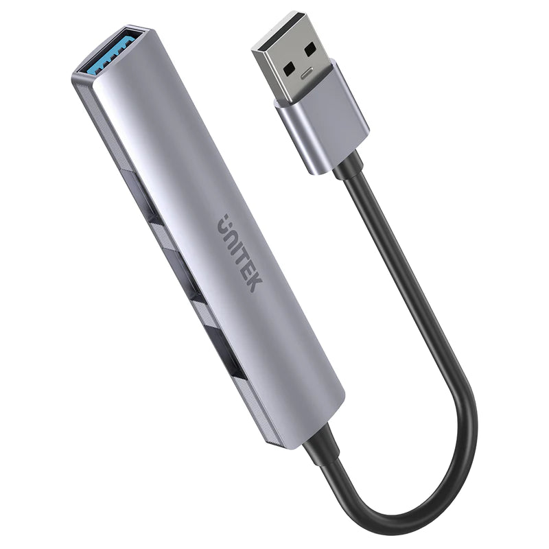 UNITEK uHUB 4-in-1 USB-A Hub محور USB متعدد المنافذ عالي السرعة يصل إلى 5 جيجابت في الثانية