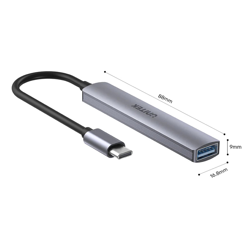 UNITEK uHUB 4 in 1 USB C Hub High Speed Multiport USB Hub up to 5 Gbps