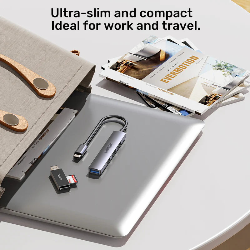 UNITEK uHUB 4 in 1 USB C Hub High Speed Multiport USB Hub up to 5 Gbps