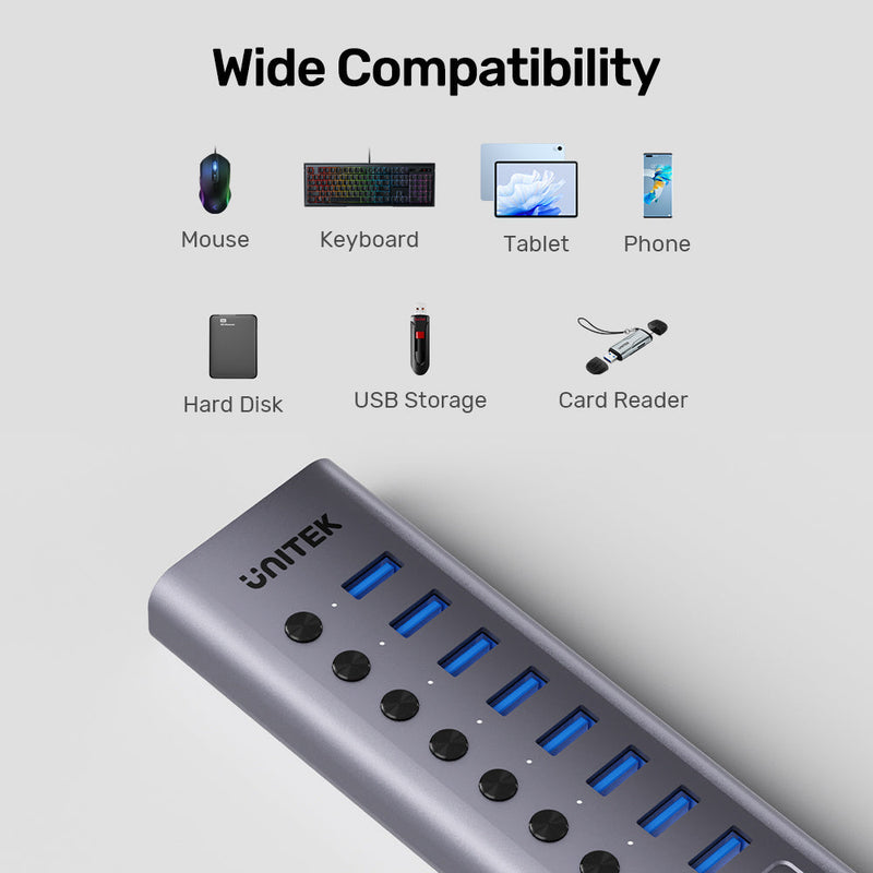 Unitek 10-in-1 Individual Switches Hub H1315B