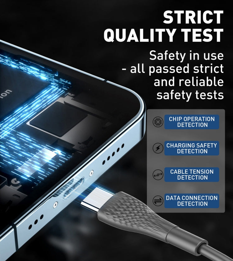 LDNIO 65W LC672C Type-C to Type-C Cable Support PD QC3.0 4.0+ Fast Charging Cell Mobile Phone Charger Data Cables for Telephone