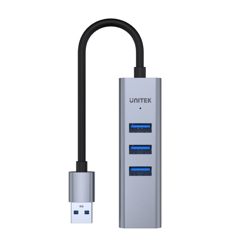 UNITEK uHUB Q4+ 4-in-1 USB-A Ethernet Hub