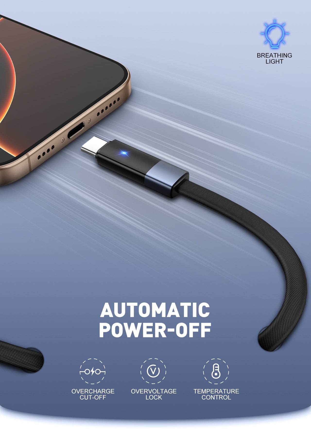 LDNIO LC241C 1M PD 65W 5A Fast Charging Cable – USB-C to USB-C for Android Phones & Laptops, High-Speed Data & Power Delivery