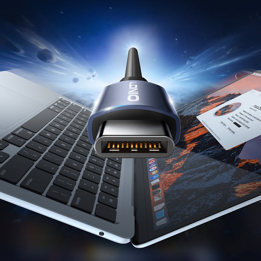 LDNIO DS-124C USB-C 3.0 Hub Adapter, 5Gbps Multiport Docking Station with USB-A and RJ45 Ethernet, High-Speed Connectivity for Laptop, Tablet & PC