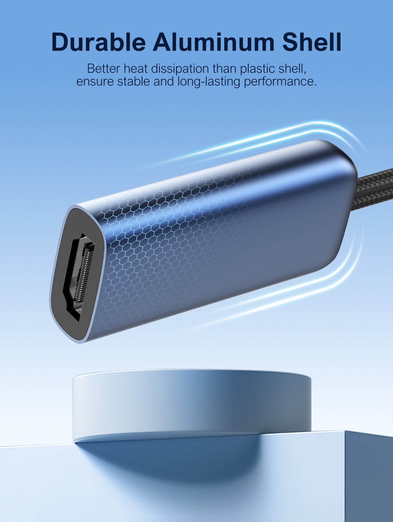 LDNIO HD-10C USB-C Hub Adapter with 4K HDMI Output, 4K@60Hz Docking Station, Aluminum Multiport Converter, Plug & Play USB-C Hub for Laptop & Devices