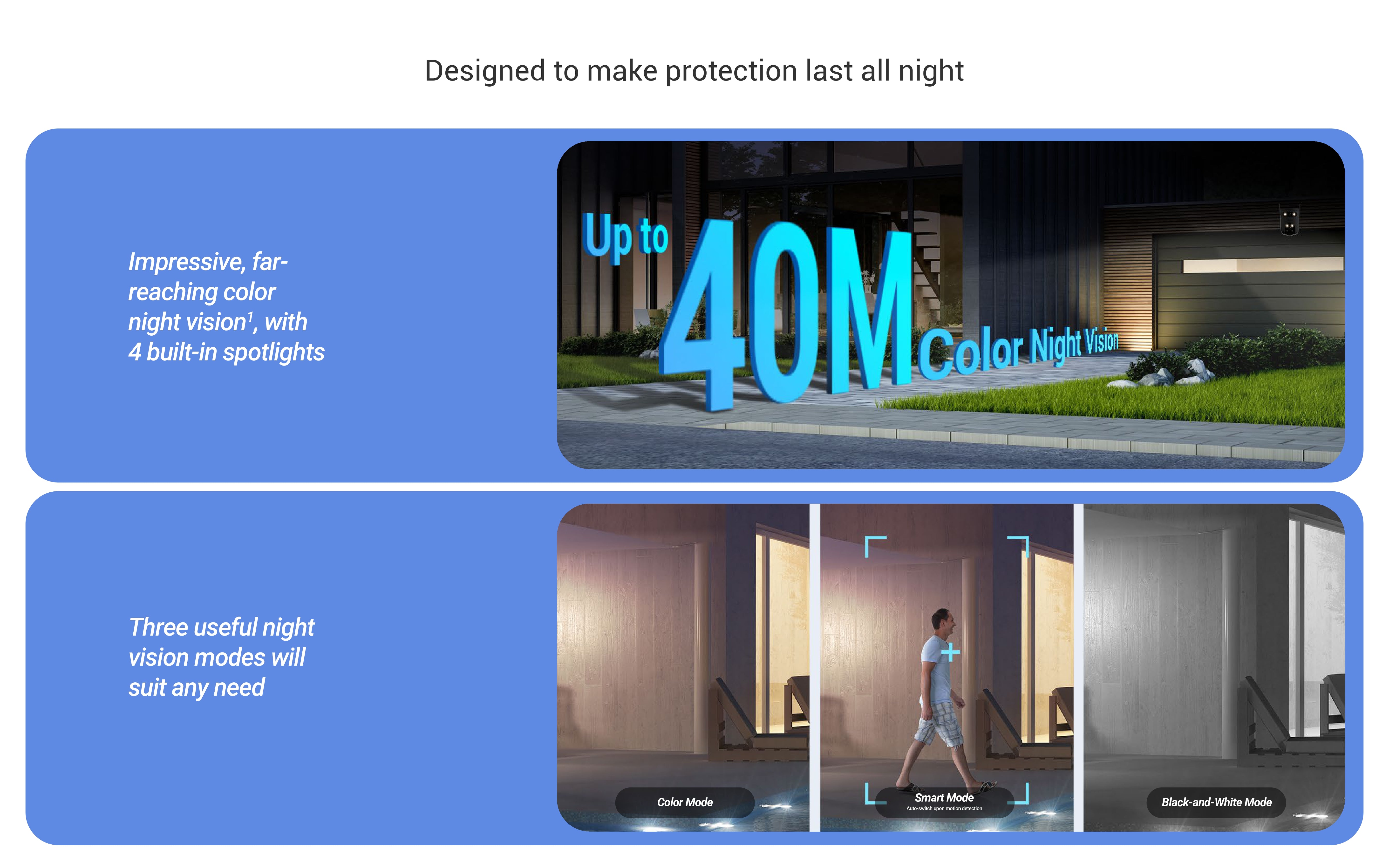 EZVIZ H9c 3K Dual-Lens Wi-Fi Pan & Tilt Camera, AI Detection, Color Night Vision, 360° View, Siren, Alexa Compatible, MicroSD & Cloud Storage