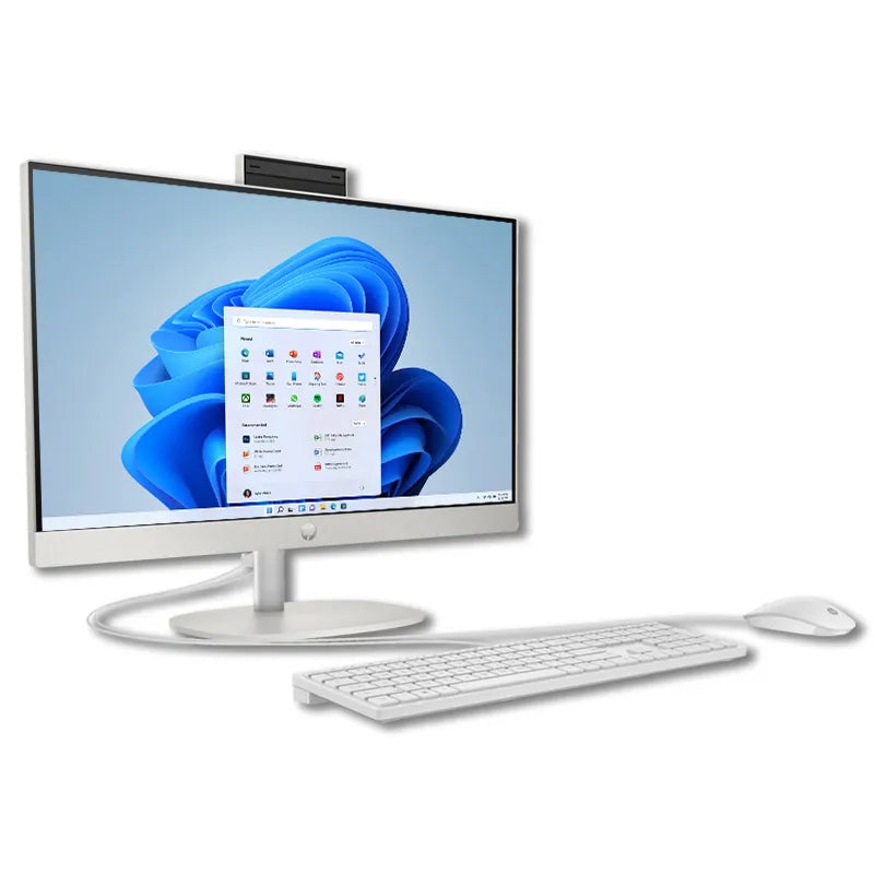 كمبيوتر HP AIO 24-cr1004ne - شاشة 23.8 بوصة FHD IPS 60 هرتز - معالج Intel Core Ultra 7 155U - ذاكرة عشوائية 16 جيجابايت - قرص تخزين SSD بسعة 512 جيجابايت - بطاقة رسومات مشتركة - نظام تشغيل ويندوز 11 برو K