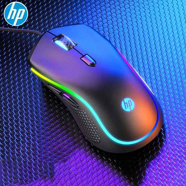 HP-G1 ماوس ألعاب سلكي، ملحقات، تأثير ضوئي RGB، ماوس E-Sports، برمجة ماكرو، ماوس USB سلكي