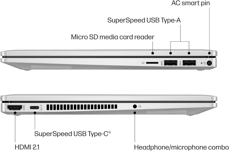 HP PAVILION LAPTOP X360 14-dy2050wm - Core i5-1235U - 256GB SSD - RAM 8GB - Shared - win11 (natural silver)