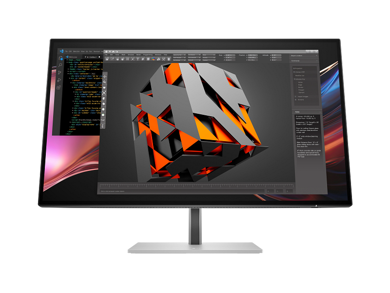 HP Series 7 Pro 727pu 27" QHD IPS Black Thunderbolt 4 Monitor, 2560×1440, 120Hz, 5ms, 400 Nits, 100% sRGB, 98% Display P3, 100W USB-C Power Delivery, HDR 400