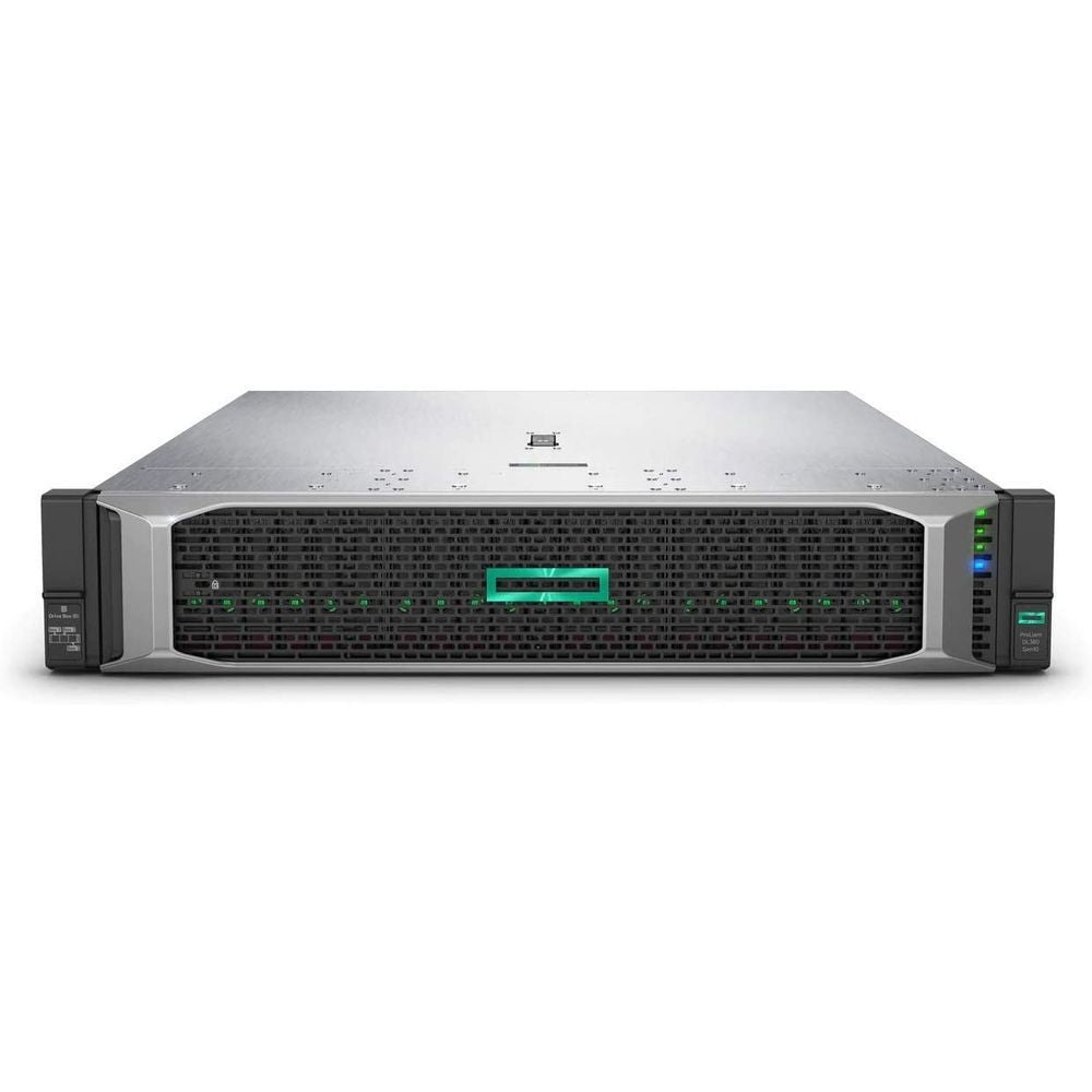 HP ProLiant dl 380 G10+ CPU 2X 2.1GHZ Xeon Gold 6330 28core total 56 Ram 32GB DDR4 , HDD 2X 1.2TB SAS 10K , 2X 800WATT P.S , 4port 1G Ethernet , Railkit .
