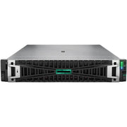خادم HPE DL380 Gen11، معالج Xeon Gold 6530 بـ ٣٢ نواة، ٦٤ جيجابايت DDR5، قرصان SSD بسعة ٩٦٠ جيجابايت، قرصان SAS بسعة ٢.٤ تيرابايت، ٤ منافذ LAN بسرعة ١ جيجابت، مزودا طاقة ١٠٠٠ واط، طقم سكة تثبيت