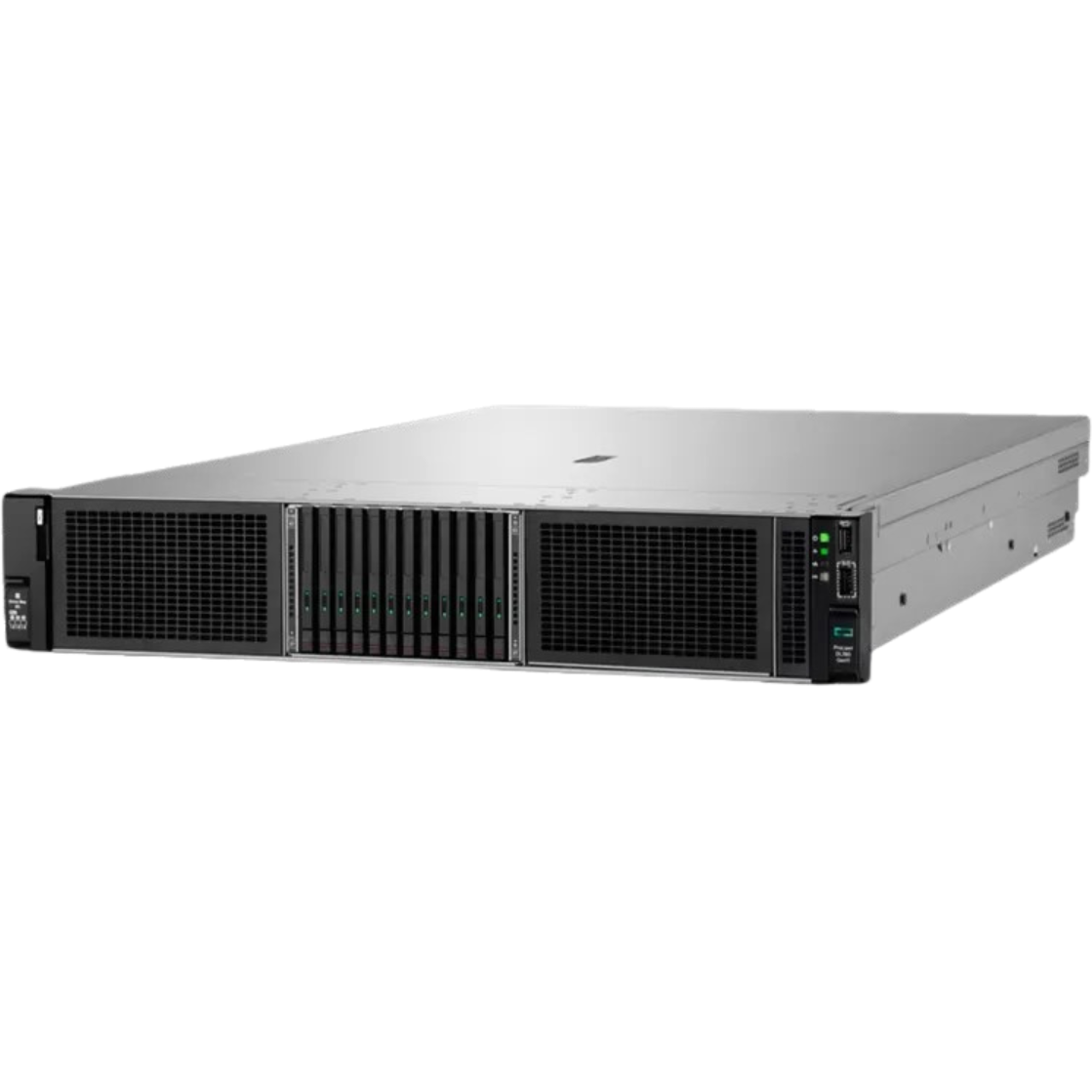 HPE ProLiant DL380 Gen11 Server, Xeon Silver 4510 12-Core, 64GB DDR5, 2x 960GB SSD, 2x 1.2TB SAS, 4x1G LAN, 2x 1000W PSU, Rail Kit