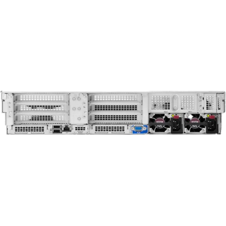 HPE ProLiant DL380 Gen11 Server, Xeon Silver 4510 12-Core, 64GB DDR5, 2x 960GB SSD, 2x 1.2TB SAS, 4x1G LAN, 2x 1000W PSU, Rail Kit