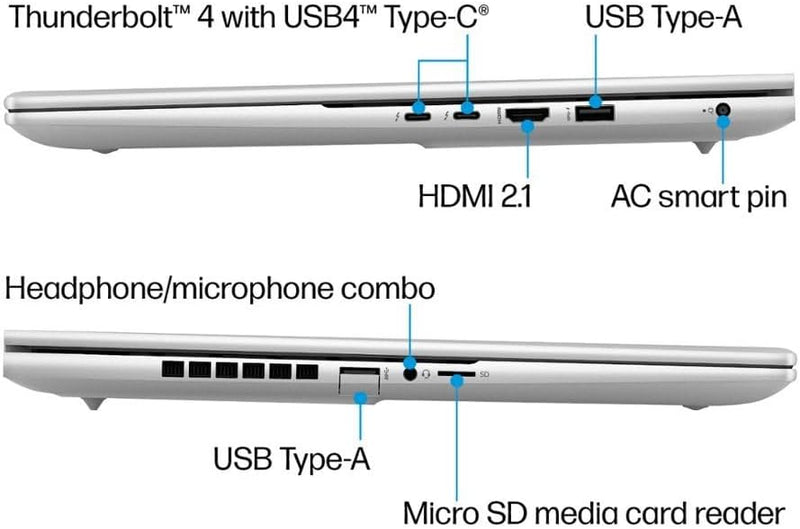 HP ENVY 16-h1053dx  16" Touchscreen Laptop - Core i7-13700H - 16GB RAM - 1TB SSD - RTX 4060 8GB - Win 11 (Natural Silver)