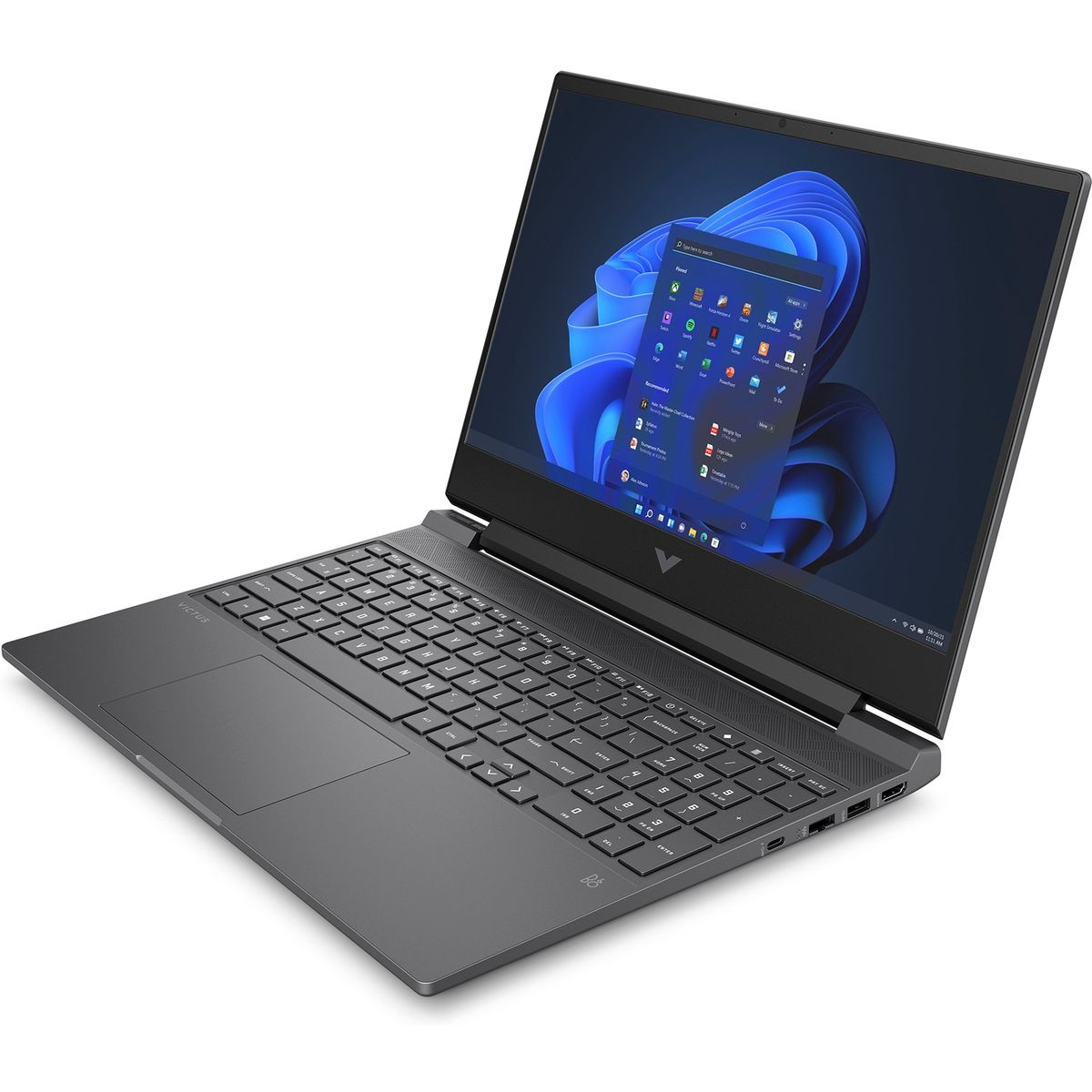 حاسوب محمول للألعاب HP Victus 15-fb3025ne - شاشة 15.6 بوصة FHD 144 هرتز - معالج AMD Ryzen 7 7445H - ذاكرة 16 جيجابايت - تخزين 512 جيجابايت - بطاقة NVIDIA RTX 3050 بسعة 6 جيجابايت - نظام تشغيل WIN 11 PRO K (فضي ميكا)