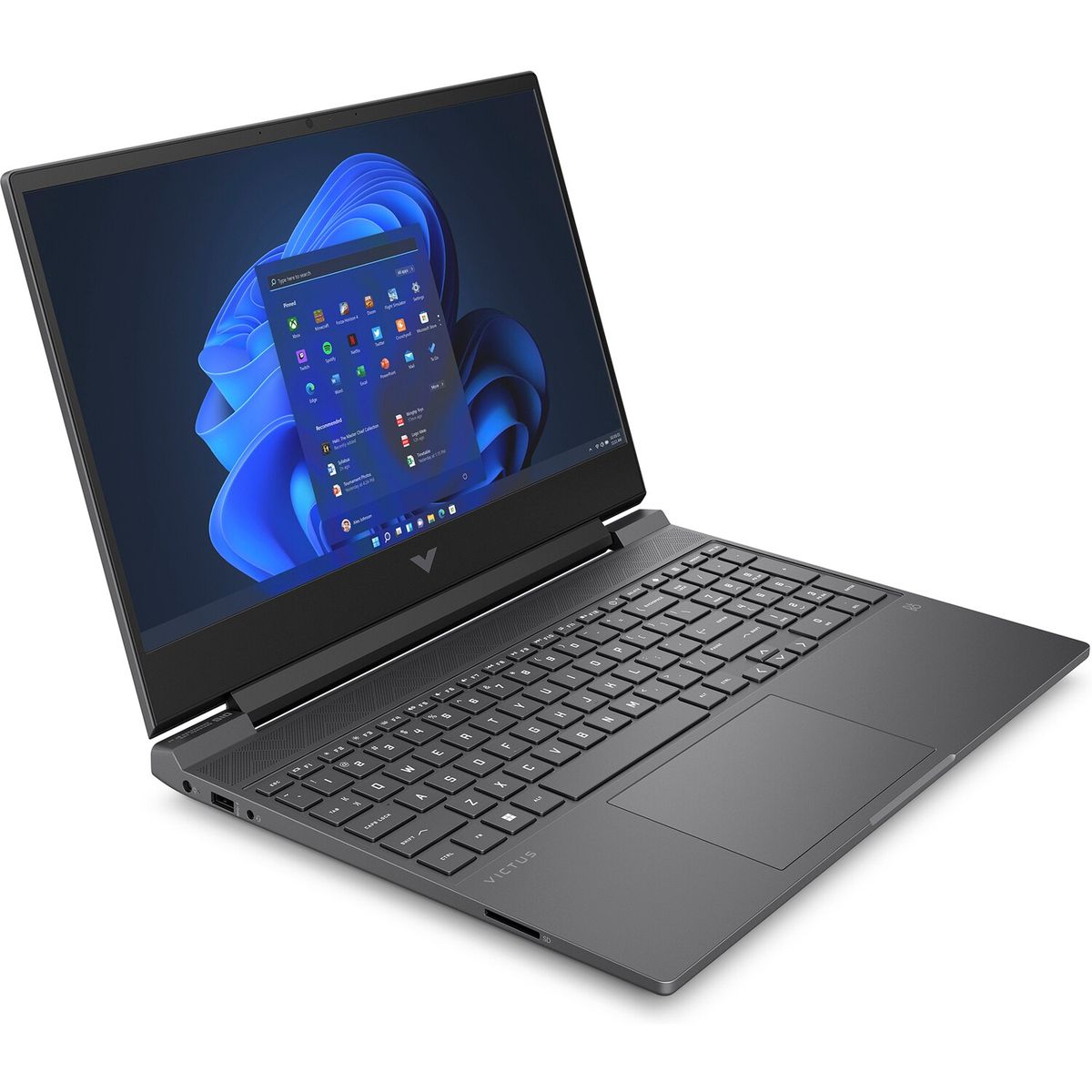 حاسوب محمول للألعاب HP Victus 15-fb3025ne - شاشة 15.6 بوصة FHD 144 هرتز - معالج AMD Ryzen 7 7445H - ذاكرة 16 جيجابايت - تخزين 512 جيجابايت - بطاقة NVIDIA RTX 3050 بسعة 6 جيجابايت - نظام تشغيل WIN 11 PRO K (فضي ميكا)