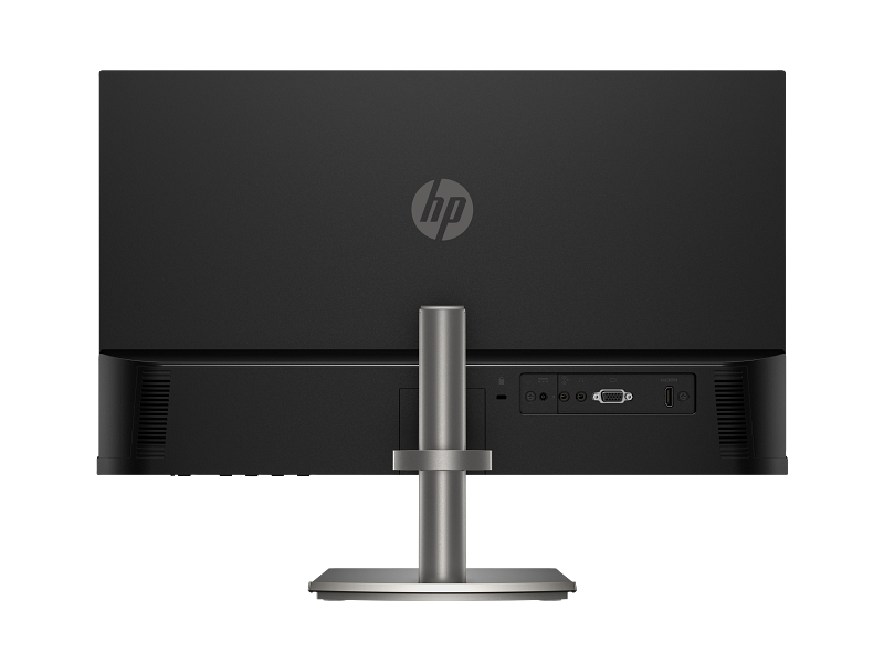 شاشة HP Series 5 524da مقاس 23.8" بدقة FHD وتقنية IPS، 1920×1080، 100Hz، 5ms، سطوع 300 Nits، تغطية 99% من sRGB، مكبرا صوت مدمجان بقوة 2W لكل منهما، قابلة لضبط الارتفاع والإمالة، باللون الرمادي المعدني – B11W5AT
