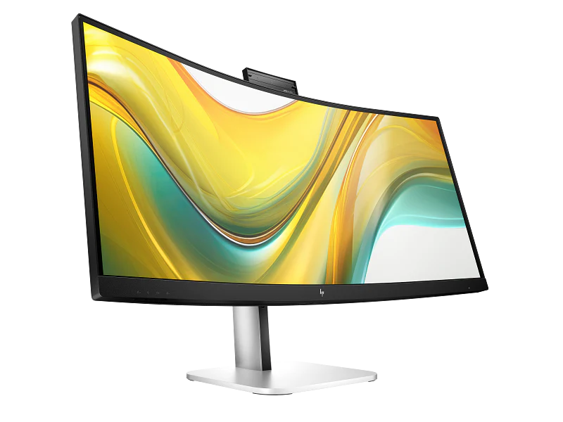 HP Series 5 Pro 34” WQHD VA USB-C Conferencing Monitor 534PM – UltraWide 21:9 Display, 5MP Webcam, Built-in Speakers & Mic, 100W USB-C Docking, KVM Switch, 100Hz Refresh Rate for Work & Video Meetings