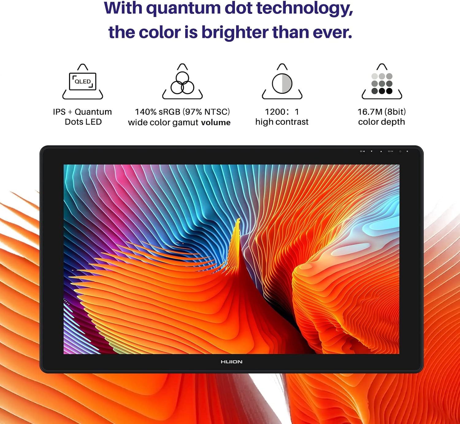HUION Kamvas 24 Plus - 2K QHD Pen Display with Battery-Free Stylus, 140% sRGB Color Gamut, and Adjustable Stand - Ideal for Professional Artists, Designers, and Illustrators