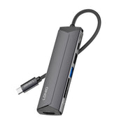 محطة إرساء متعددة الوظائف LDNIO DS-56H بمنفذ USB-C مع شحن PD بقوة 100 واط، منفذ HDMI، USB 2.0، قارئ بطاقات SD وTF، محول Type-C إلى منافذ متعددة لأجهزة اللابتوب، ماك بوك، التابلت وأجهزة USB-C
