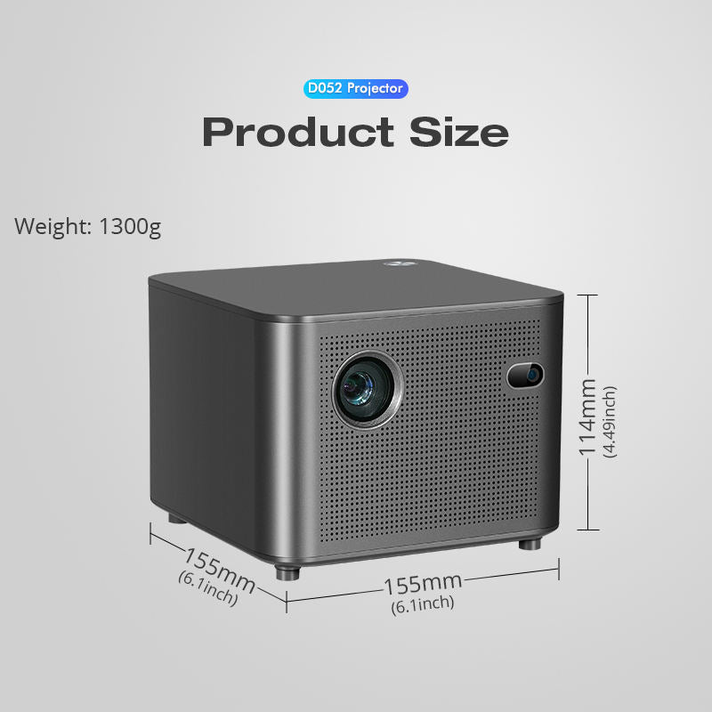Hotack D052 Smart Led DLP Mini Projector Android WIFI Portable Proyector Beamer 4K For Home Theater Office