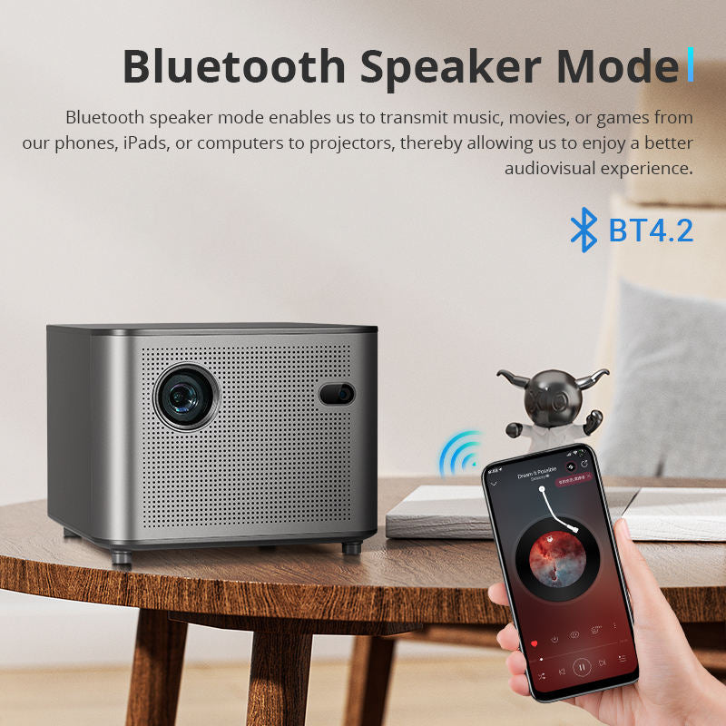 Hotack D052 Smart Led DLP Mini Projector Android WIFI Portable Proyector Beamer 4K For Home Theater Office