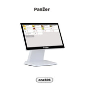 جهاز نقاط البيع Panzer ONE506 الكل في واحد - شاشة تعمل باللمس 15.6 بوصة، معالج Intel Core i5 من الجيل السادس، ذاكرة وصول عشوائي (RAM) سعة 8 جيجابايت، قرص SSD سعة 256 جيجابايت، نظام التشغيل Windows 10