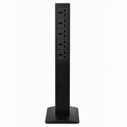 Avetron Single-Sided Columnar Power Socket Tower, 5 Universal Outlets, Tempered Glass, 680mm