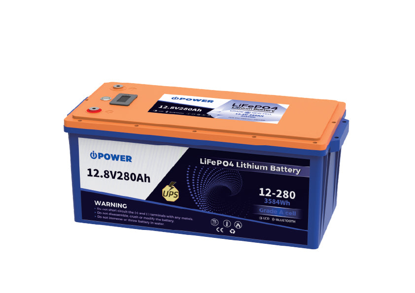 iPower LiFePO4 Battery 12.8V / 25.6V 100Ah–280Ah Deep Cycle UPS