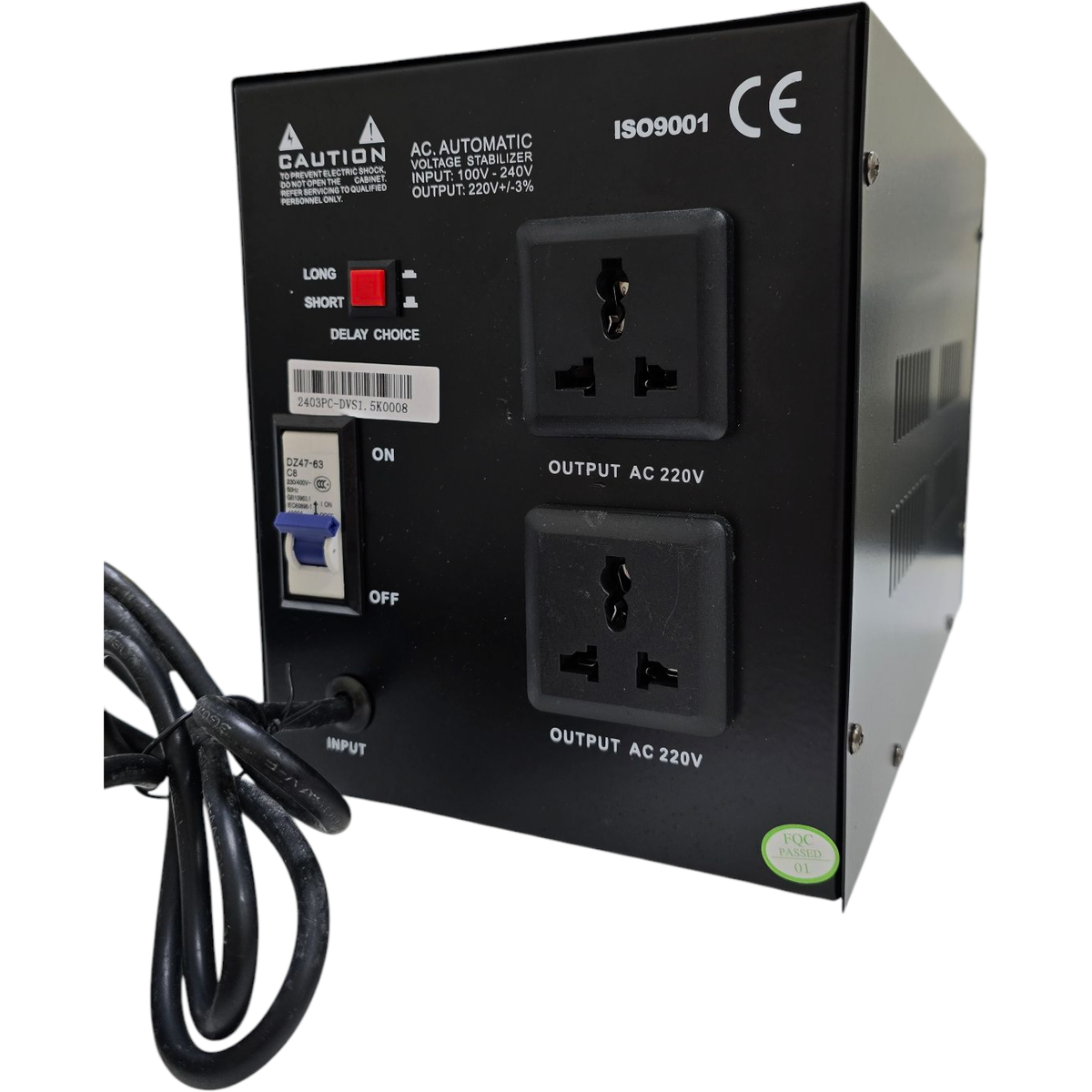 iPower SVS Servo Motor AVR 1500VA / 2000VA, Single Phase Automatic Voltage Regulator 220V Adjustable Output