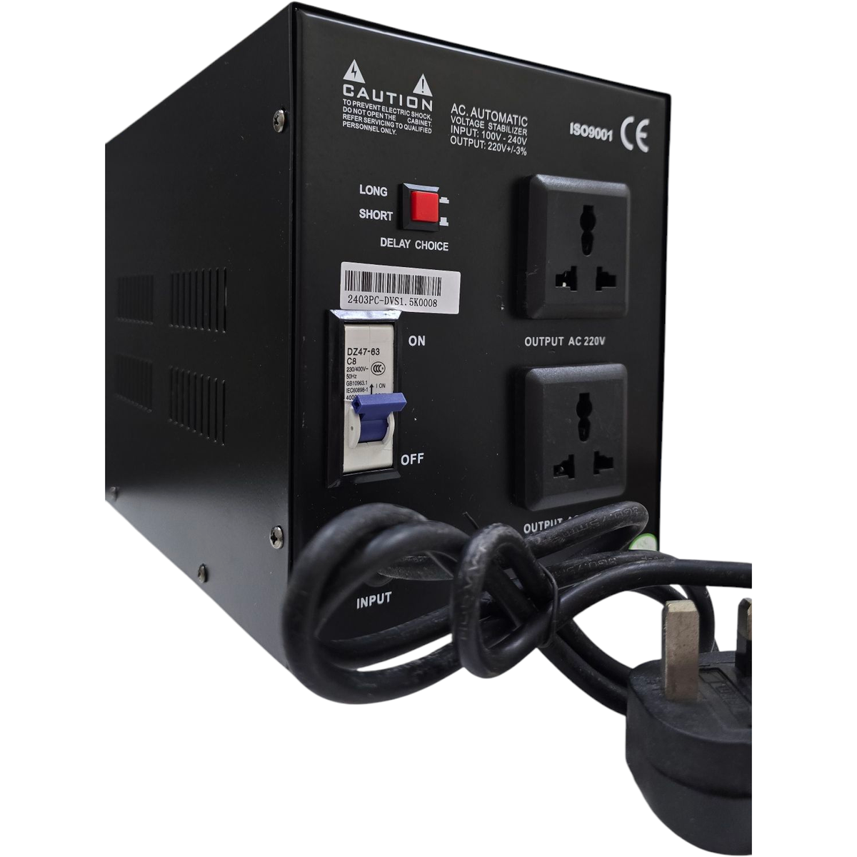 iPower SVS Servo Motor AVR 1500VA / 2000VA, Single Phase Automatic Voltage Regulator 220V Adjustable Output