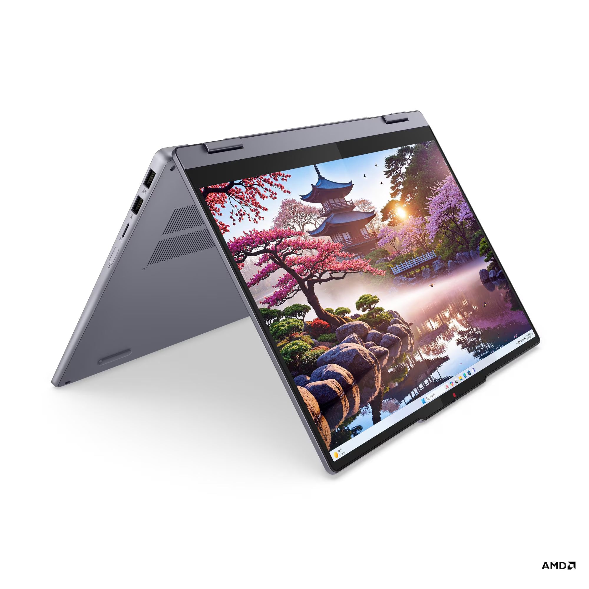 لينوفو IdeaPad 5 2 في 1 14AKP10 83KT0058AX - شاشة لمس 14 بوصة WUXGA 60 هرتز - معالج AMD Ryzen AI 7 350 - ذاكرة عشوائية 24 جيجابايت - قرص صلب SSD بسعة 1 تيرابايت - بطاقة رسومات مشتركة - نظام ويندوز 11 برو K