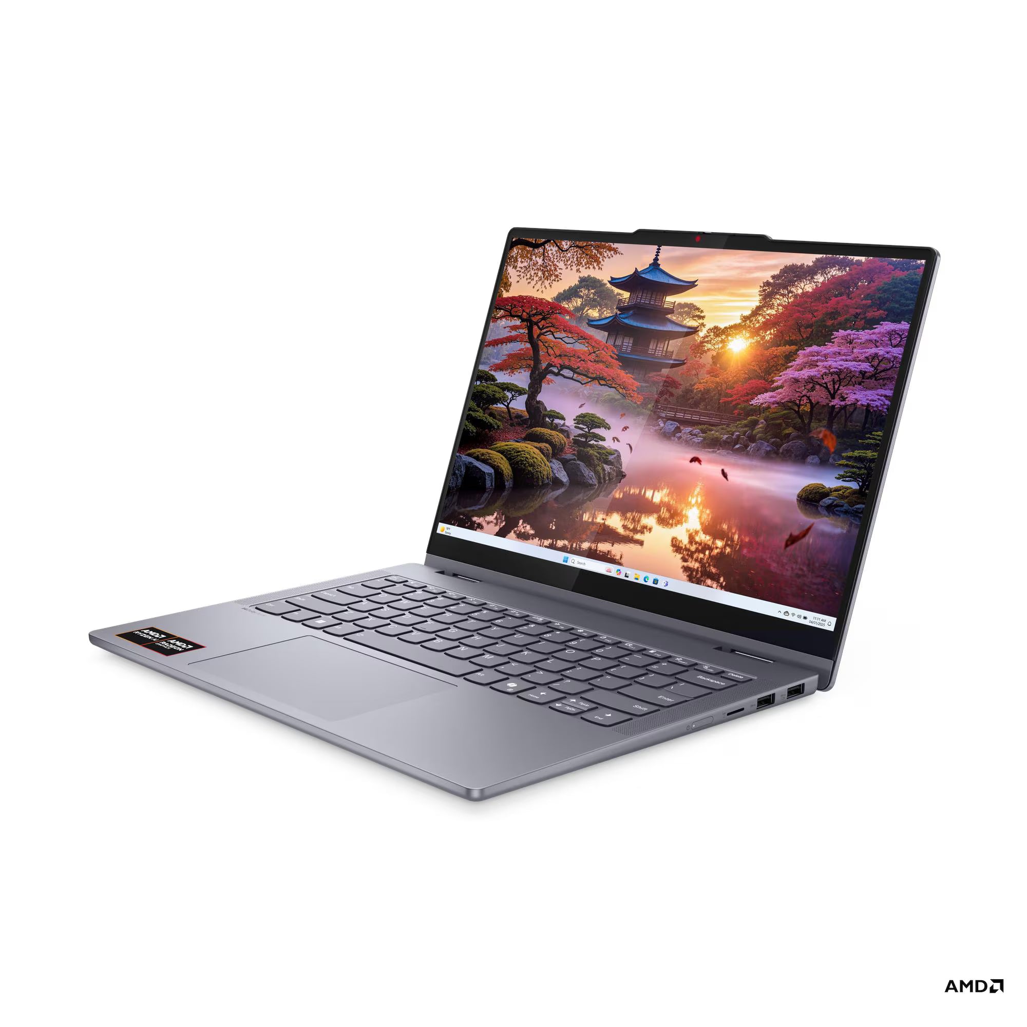 لينوفو IdeaPad 5 2 في 1 14AKP10 83KT0058AX - شاشة لمس 14 بوصة WUXGA 60 هرتز - معالج AMD Ryzen AI 7 350 - ذاكرة عشوائية 24 جيجابايت - قرص صلب SSD بسعة 1 تيرابايت - بطاقة رسومات مشتركة - نظام ويندوز 11 برو K