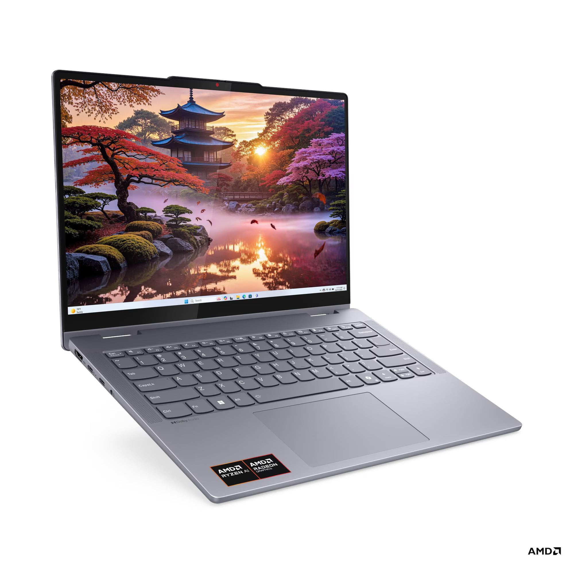 لينوفو IdeaPad 5 2 في 1 14AKP10 83KT0058AX - شاشة لمس 14 بوصة WUXGA 60 هرتز - معالج AMD Ryzen AI 7 350 - ذاكرة عشوائية 24 جيجابايت - قرص صلب SSD بسعة 1 تيرابايت - بطاقة رسومات مشتركة - نظام ويندوز 11 برو K