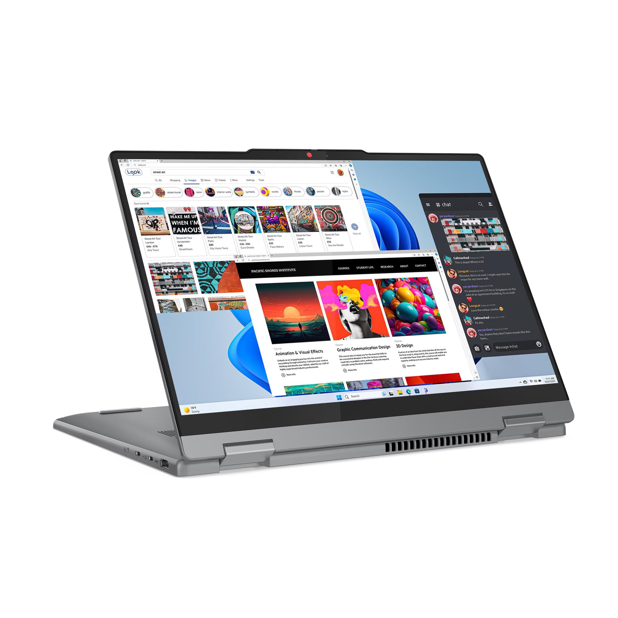 لينوفو آيديا باد 5 2 في 1 14IRH9 83KX002TAX - شاشة لمس 14 بوصة WUXGA 60 هرتز - إنتل كور i7-13620H - ذاكرة عشوائية 16 جيجابايت - قرص صلب SSD بسعة 512 جيجابايت - بطاقة رسومات مشتركة - ويندوز 11 برو K