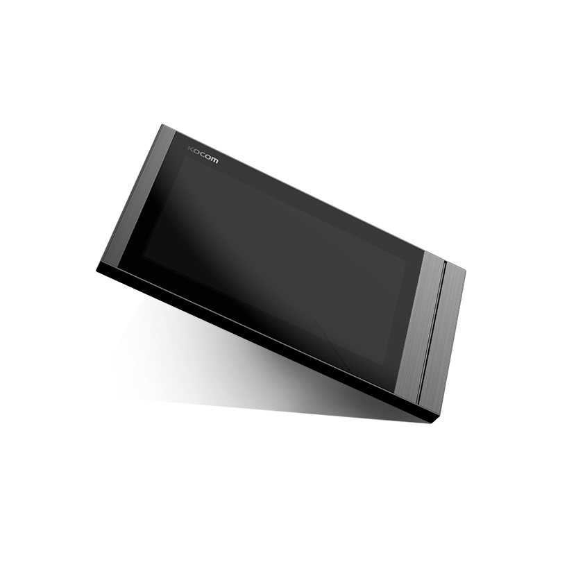 KOCOM 2MP AHD Door Camera KC-MC30M with Night Vision & 7" Full Touchscreen Videophone KCV-T701SM Compatible with 1080p AHD CCTV