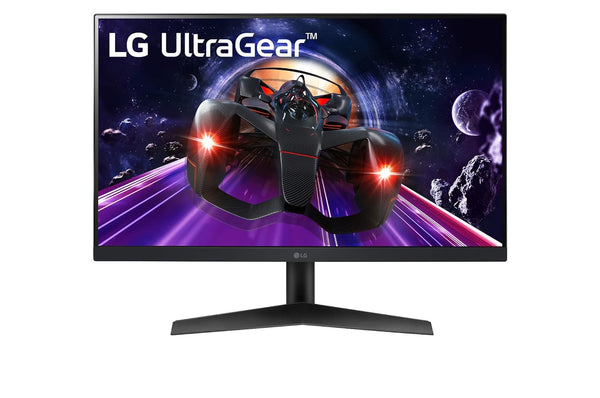 شاشة الألعاب LG Ultragear 24GN60R-B مقاس 24 بوصة مع شاشة IPS، و1 مللي ثانية GtG، و144 هرتز، وHDR10، وAMD FreeSync Premium