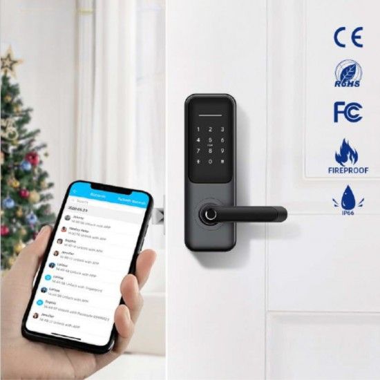 LILIWISE H3B-TBW Smart Door Lock