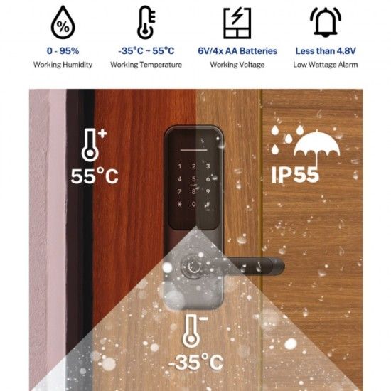 LILIWISE H3B-TBW Smart Door Lock