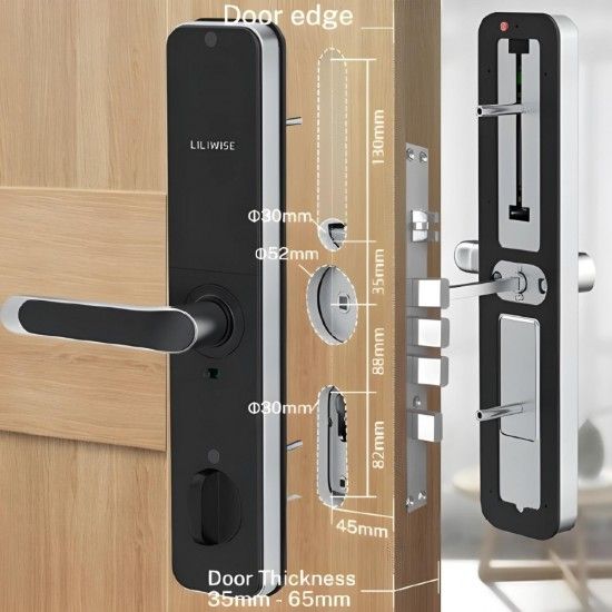 LILIWISE H7B-TBW Smart Door Lock