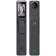 قفل باب ذكي LOCSTAR S100A للتعرّف على الوجه، تحكم عبر تطبيق Tuya، دخول إلكتروني بدون مفتاح، أسود