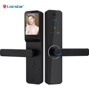 قفل ذكي رقمي للباب الأمامي الخارجي من لوكستار، تطبيق تويا الذكي