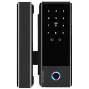 Locstar-C83a Intelligent Home Digital Electronic Glass Door Lock Wifi Tuya App Card Fingerprint Password Smart Door Lock