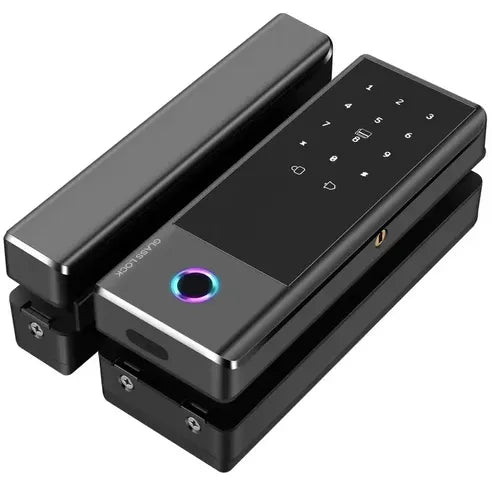 قفل باب ذكي رقمي إلكتروني من Locstar-C83a للمنزل الذكي، يعمل ببطاقة واي فاي، تطبيق Tuya، بصمة الإصبع، كلمة مرور