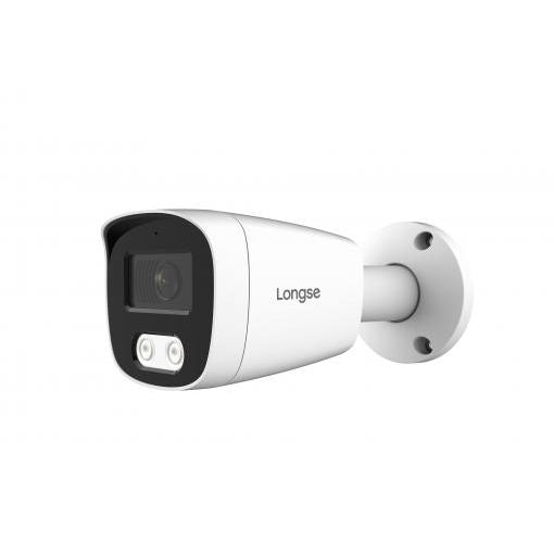 Longse 2MP/5MP Lite Outdoor Full Color Fixed Bullet HD  Camera AOC TVI Camera (Built‐in Mic) up to 25m