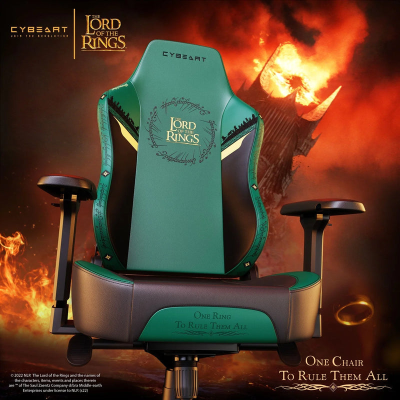 CYBEART | Lord of The Rings Gaming Chair - DC Comics | 4D Armrest | Inbuilt Lumbar Support | Supreme PU Leather, Ergonomic, Recline & Tilt