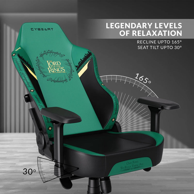 CYBEART | Lord of The Rings Gaming Chair - DC Comics | 4D Armrest | Inbuilt Lumbar Support | Supreme PU Leather, Ergonomic, Recline & Tilt